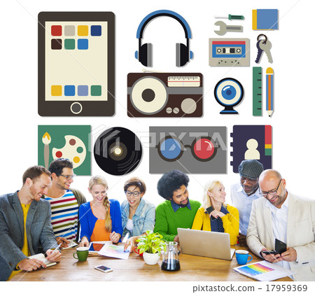 Media Movies Radio Music Tools Concept 17959369