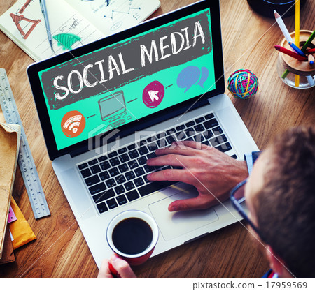 Social Media Social Networking Technology Connection Concept 17959569