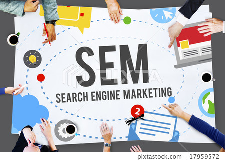 Search Engine Marketing Branding Technology Concept 17959572
