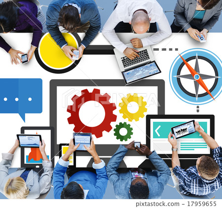 Digital Device Computer Connecting Internet Online Concept Digital Device Computer Connecting Internet Online Concept 17959655