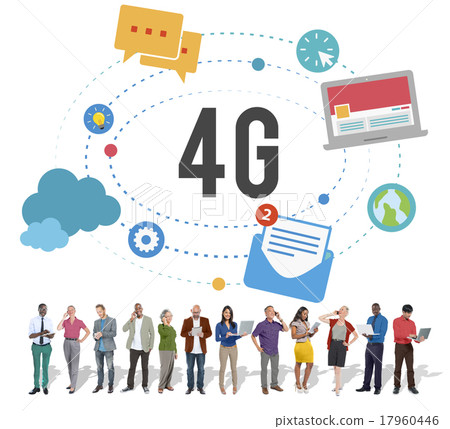 4G Telecommunication Connection Networking Mobility Concept 17960446