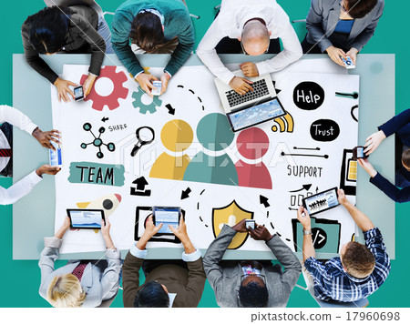 Team Corporate Connection Share Community Concept 17960698