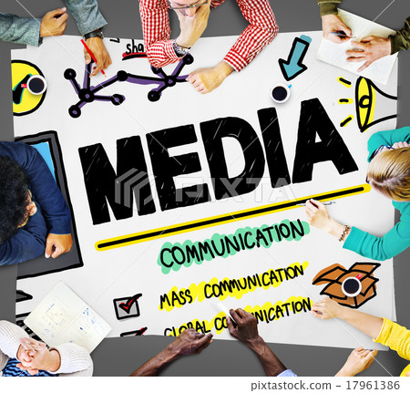 Media Devices Mess Communication Multimedia Concept Media Devices Mess Communication Multimedia Concept 17961386
