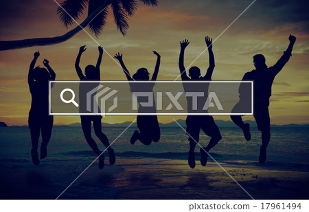 Summer Togetherness Friendship Searching Internet Concept Summer Togetherness Friendship Searching Internet Concept 17961494