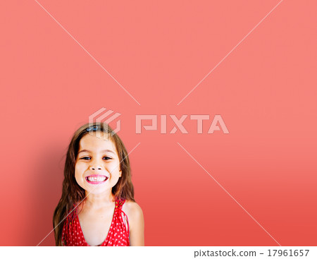 Little Girls Adorable BEautiful Cheerful Smiling Concept 17961657
