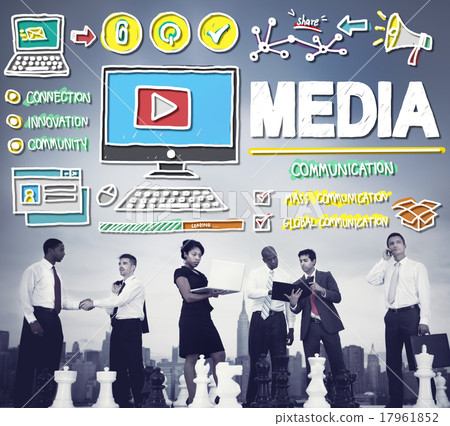 Media Devices Mess Communication Multimedia Concept 17961852