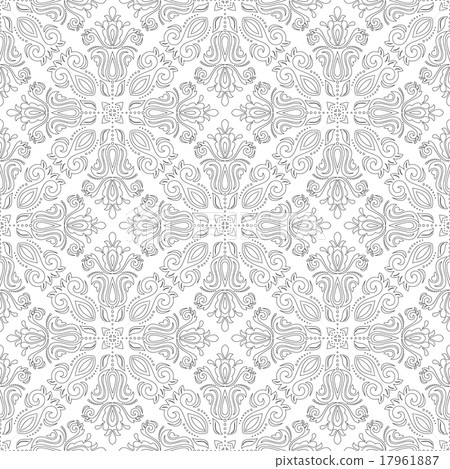 Damask Seamless Vector Pattern - Stock Illustration [17961887] - PIXTA