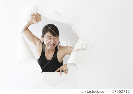 A woman flying out 17962712