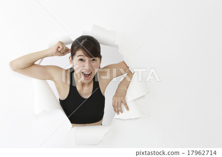 A woman flying out 17962714