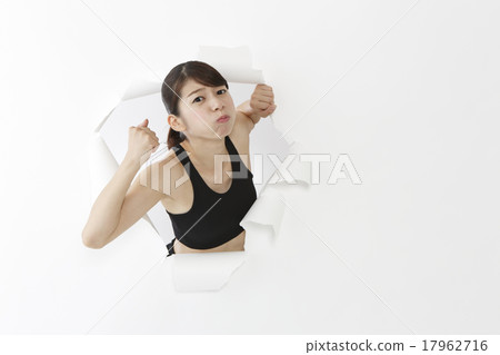 A woman flying out 17962716