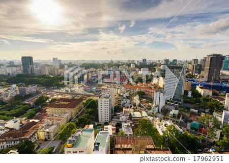 Ben Thanh Market in sunset, Saigon, Vietnam Ben Thanh Market in sunset, Saigon, Vietnam 17962951