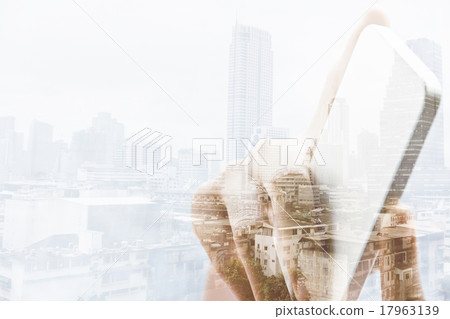 Business technology concept. Business technology concept. 17963139