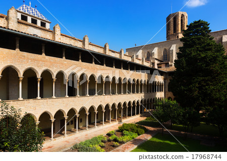 courtyard of Pedralbes Monastery at Barcelona 17968744