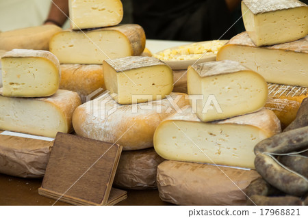 cheese at market counter 17968821