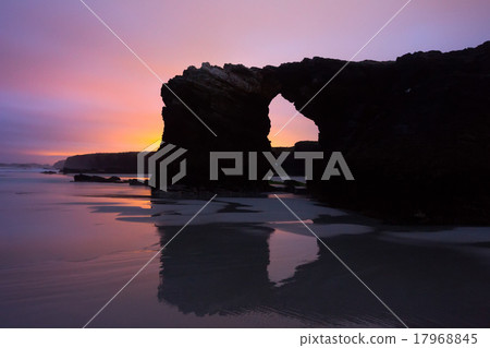 Rocks at Atlantic Ocean coast of Spain Rocks at Atlantic Ocean coast of Spain 17968845