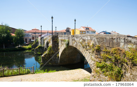 View of old stone bridge at Monforte de Lemos 17968864