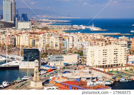 Barceloneta and Mediterranean. Barcelona Barceloneta and Mediterranean. Barcelona 17968875