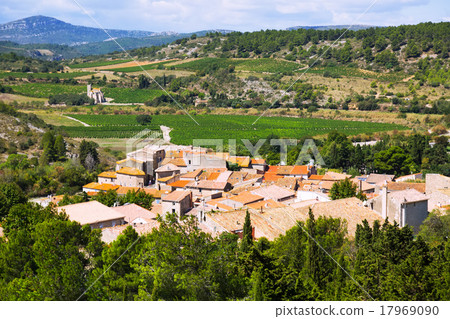 Portel-des-Corbieres from mount. France Portel-des-Corbieres from mount. France 17969090