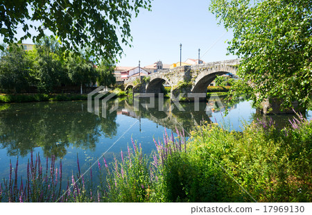 old stone bridge at Monforte de Lemos old stone bridge at Monforte de Lemos 17969130