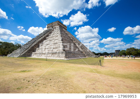 Kukulkan Pyramid in Chichen Itza Site 17969953