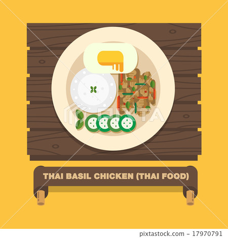 Thailand's national dishes,Thai Basil Chicken 17970791