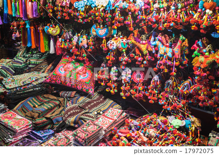 Colorful thai fabric 17972075
