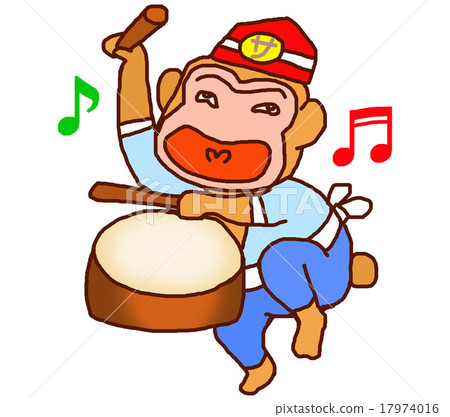 猴子拍鼓 17974016