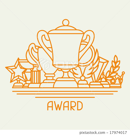 Awards and trophy sport or business background in 17974017