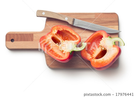 halved red bell pepper 17976441