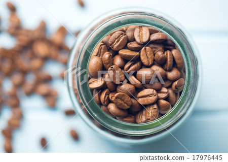 coffee beans in jar 17976445