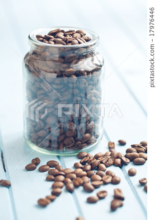 coffee beans in jar coffee beans in jar 17976446