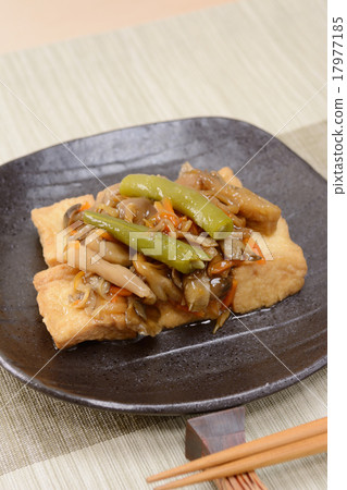 Delicious thick fried mushrooms 17977185