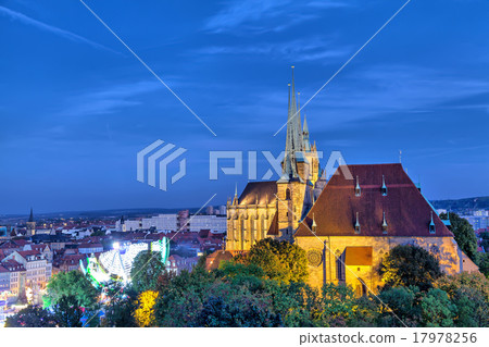 St Severus Church in the evening, Erfurt 17978256