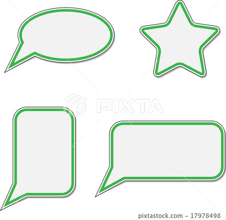 Sticker speech bubble set Sticker speech bubble set 17978498