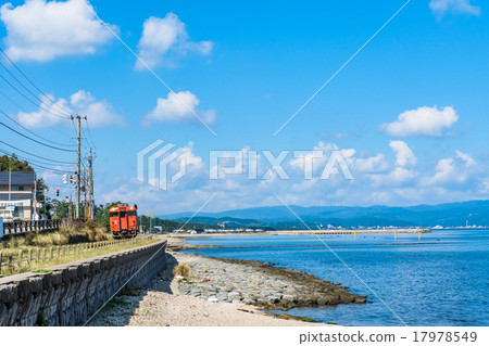 [富山縣]冰見線沿著富山灣和天原海岸 17978549