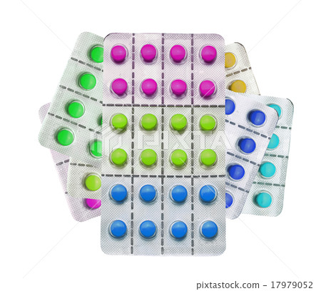 Tablets isolated on white 17979052