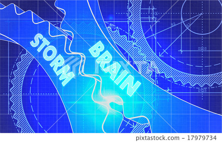Brain Storm on the Gears. Blueprint Style. 17979734