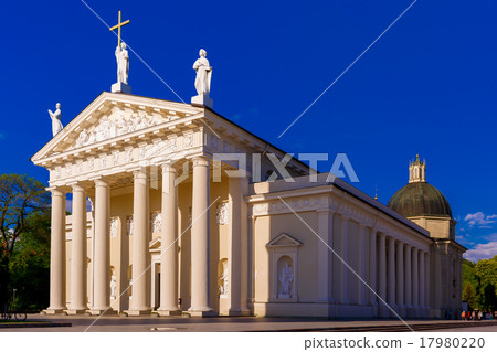 Cathedral of Vilnius in the evening, Lithuania. Cathedral of Vilnius in the evening, Lithuania. 17980220