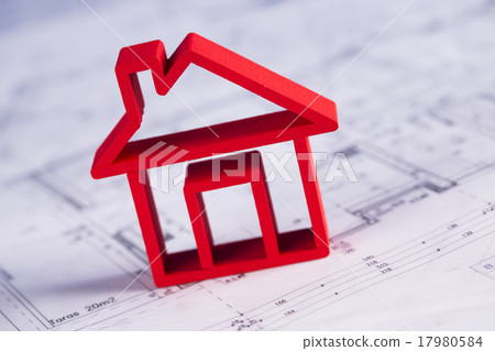 House model, architecture blueprints concept 17980584