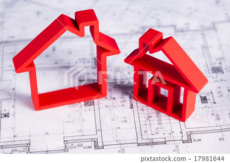 Architectural project, House under construction Architectural project, House under construction 17981644