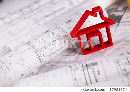 Project blueprints drawings of house model 17981674