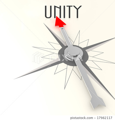 Compass with unity value word Compass with unity value word 17982117