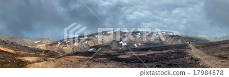 Iceland landmannalaugar region landscape Iceland landmannalaugar region landscape 17984878