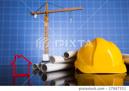Buildings under construction and cranes Buildings under construction and cranes 17987331