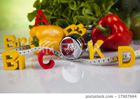 Vitamin and Fitness diet, lifestyle concept Vitamin and Fitness diet, lifestyle concept 17987664
