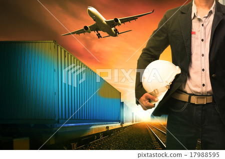 industry container trains and manager man industry container trains and manager man 17988595