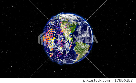 Earth burning or exploding after a global disaster 17990198