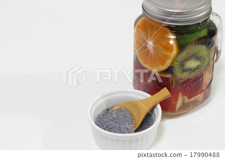 Detox water & basil seed 17990488
