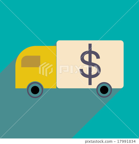 Flat with shadow icon Special Vehicles dollar 17991834