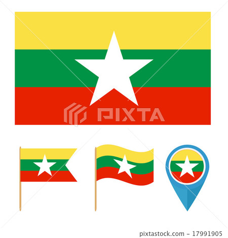 Myanmar,country flag Myanmar,country flag 17991905